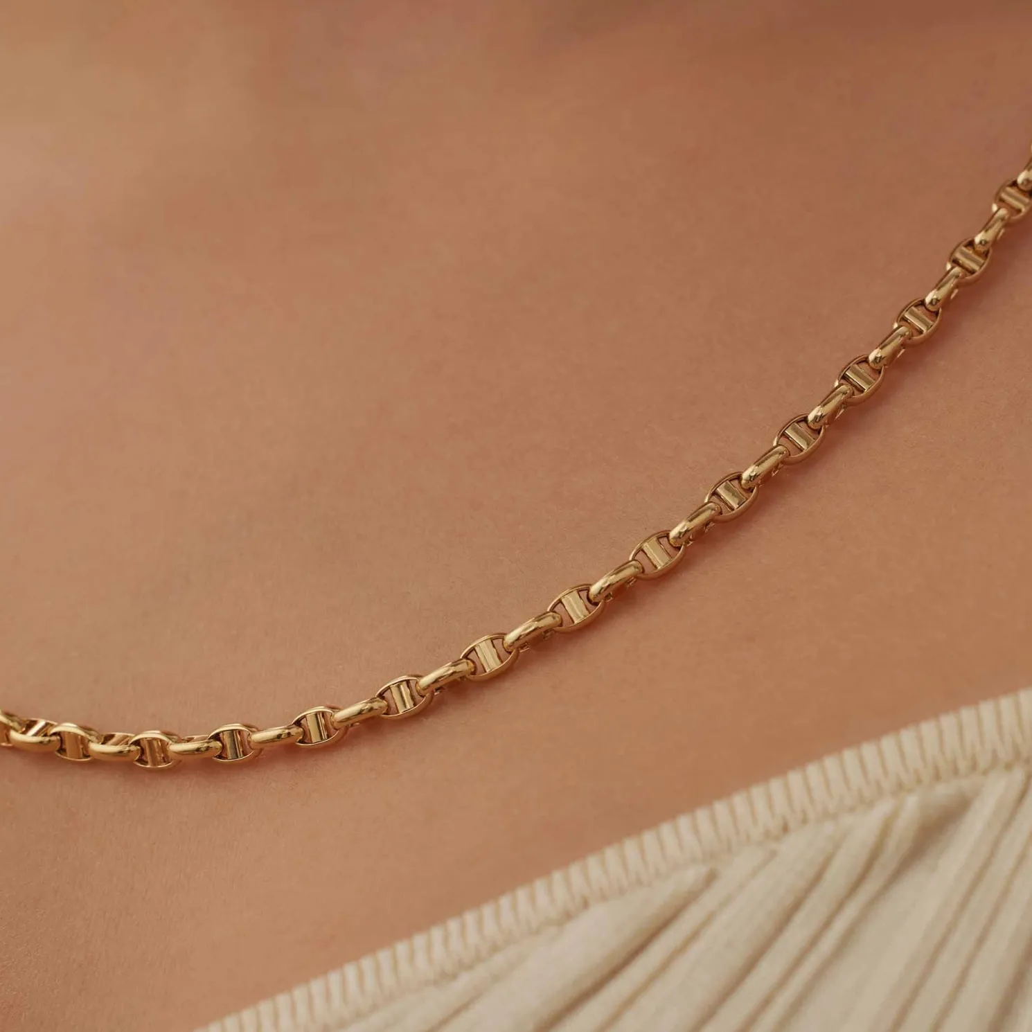 Aidee Adaline 14 karaat gouden schakelketting