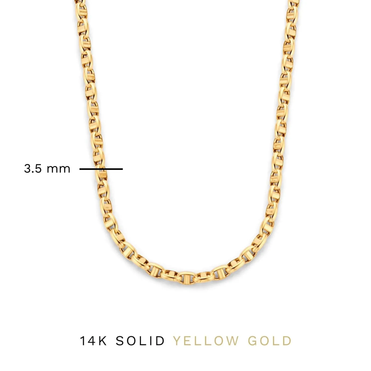 Aidee Adaline 14 karaat gouden schakelketting