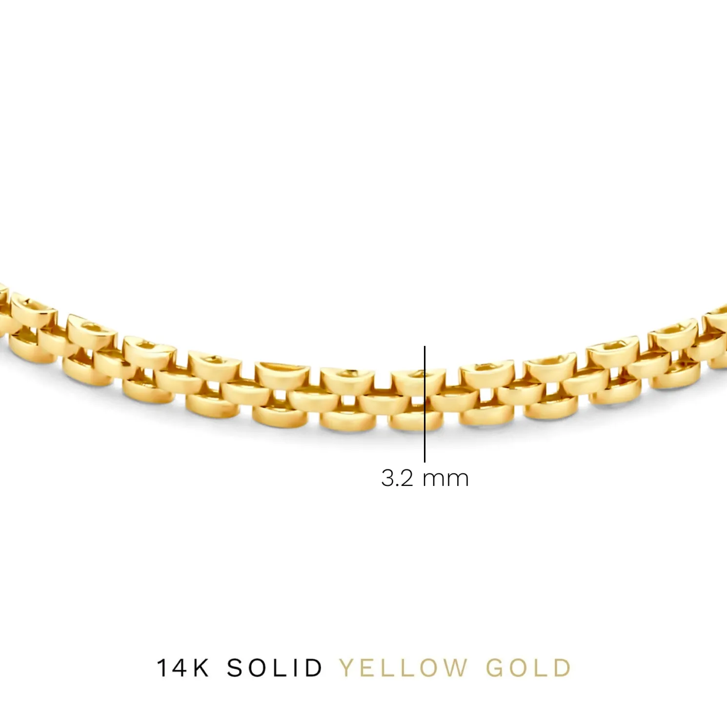 Aidee Rosine 14 karaat gouden schakelarmband