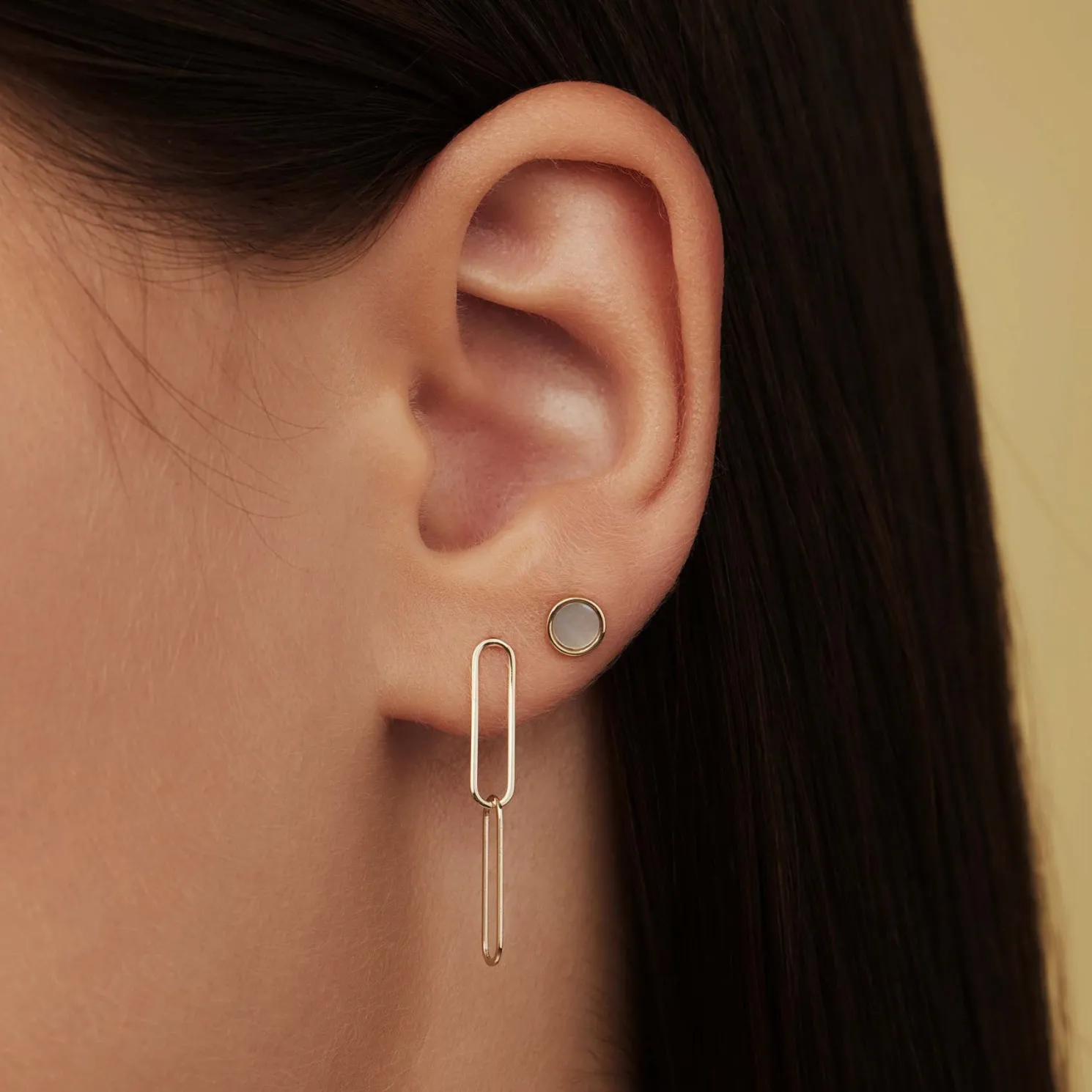 Cadeau d'Isabel 14 karaat gouden oorbellen set met zoetwaterparels