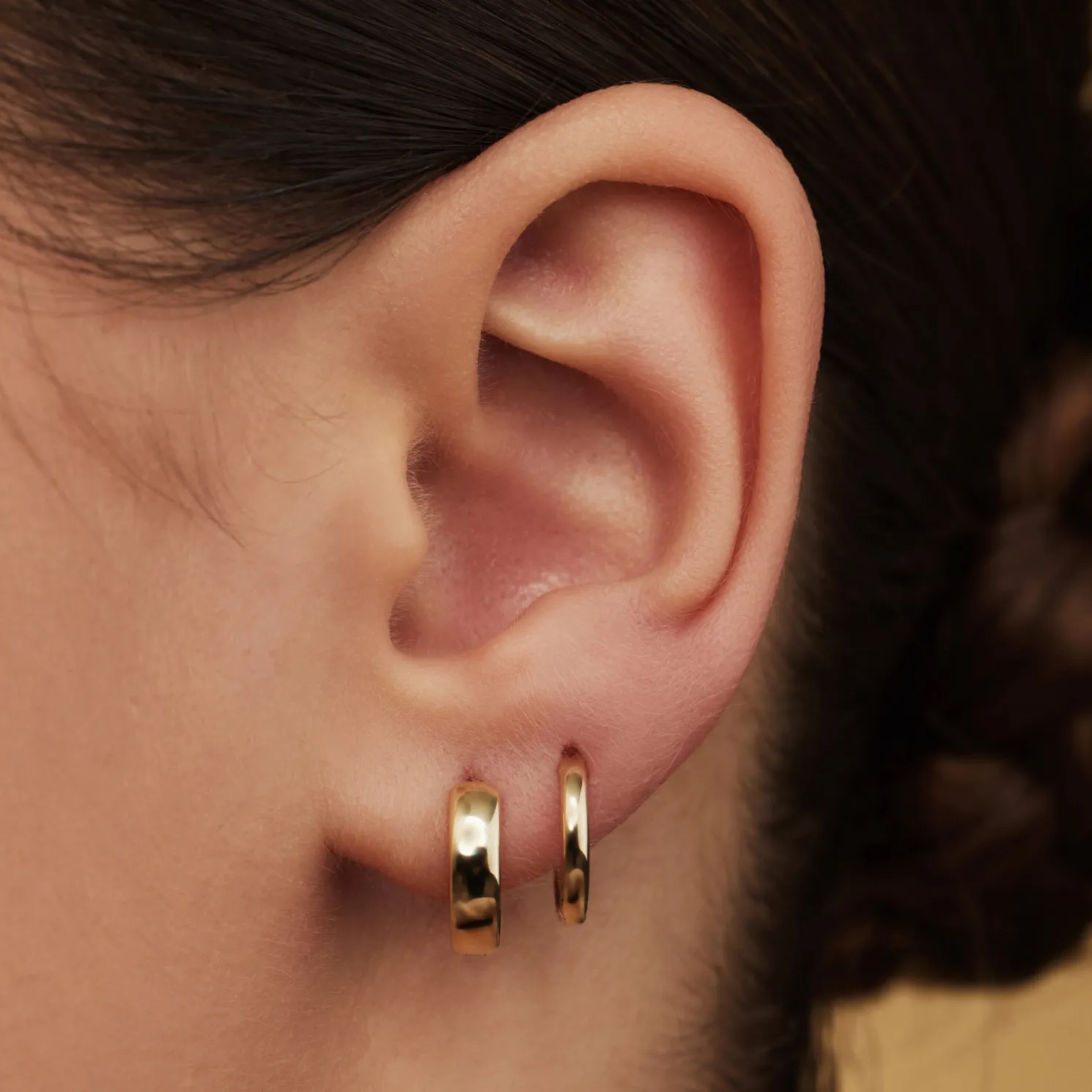 Cadeau d'Isabel 14 karaat gouden oorbellen set