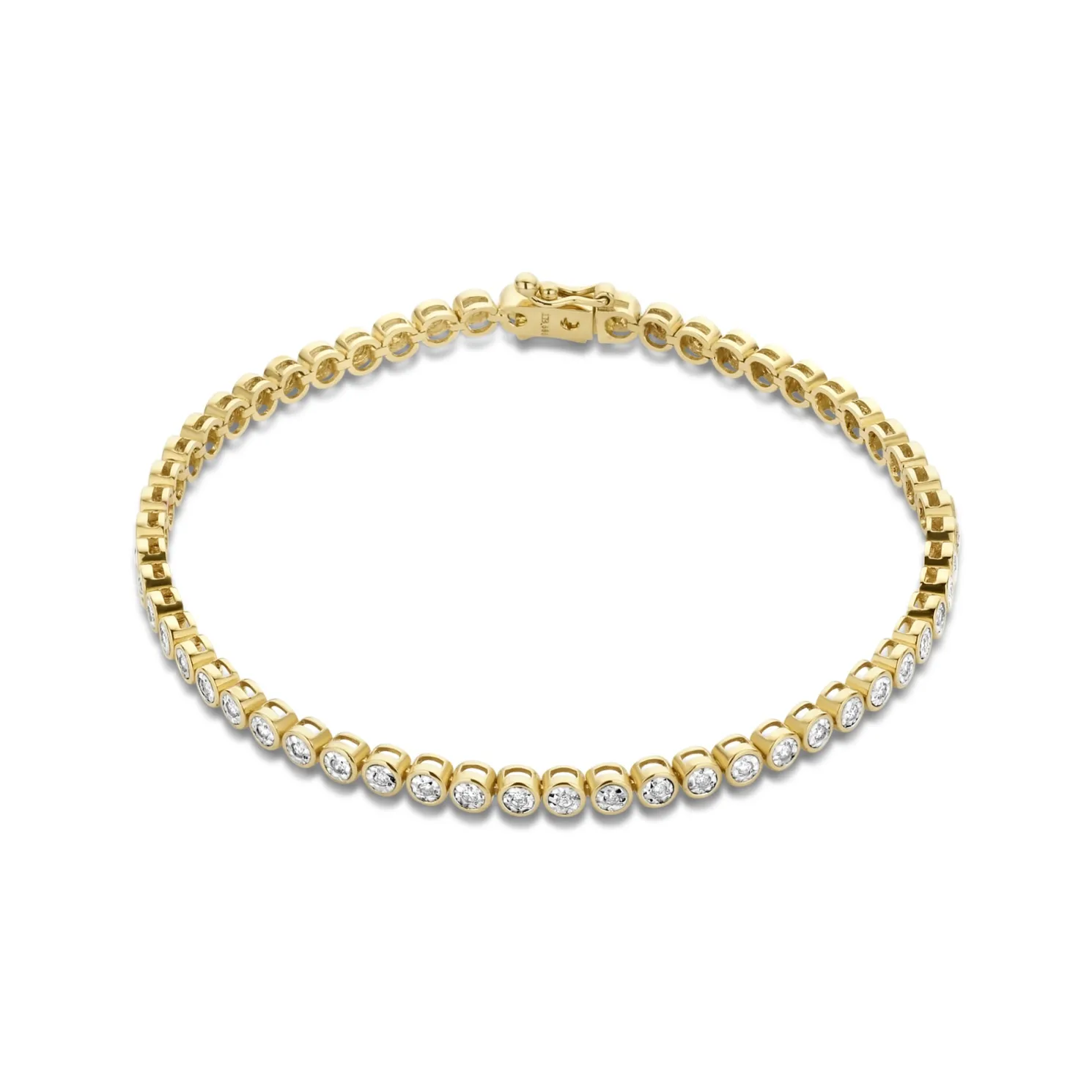De la Paix Alfie 14 karaat gouden tennis armband met diamant 0.36 karaat