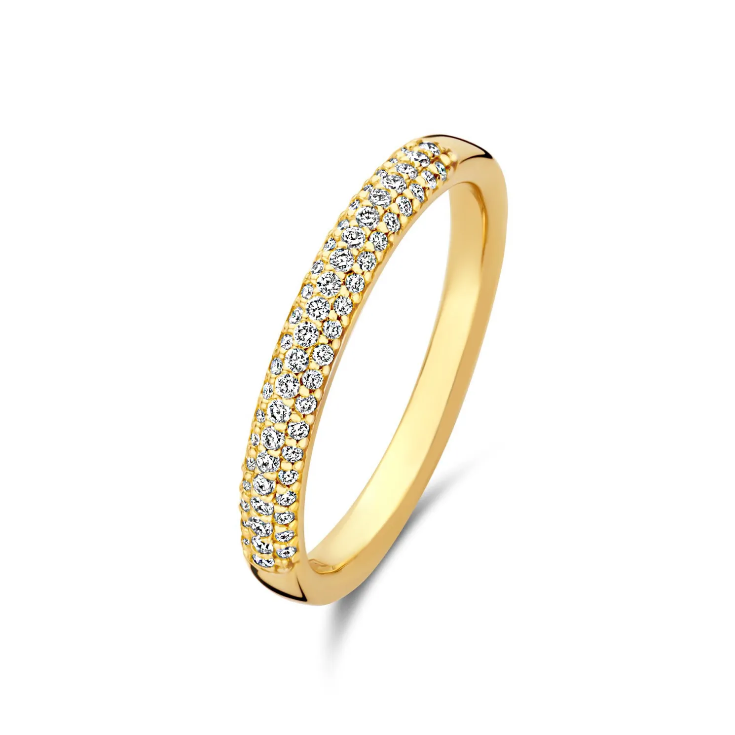 De la Paix Laure 14 karaat gouden ring met diamant 0.22 karaat