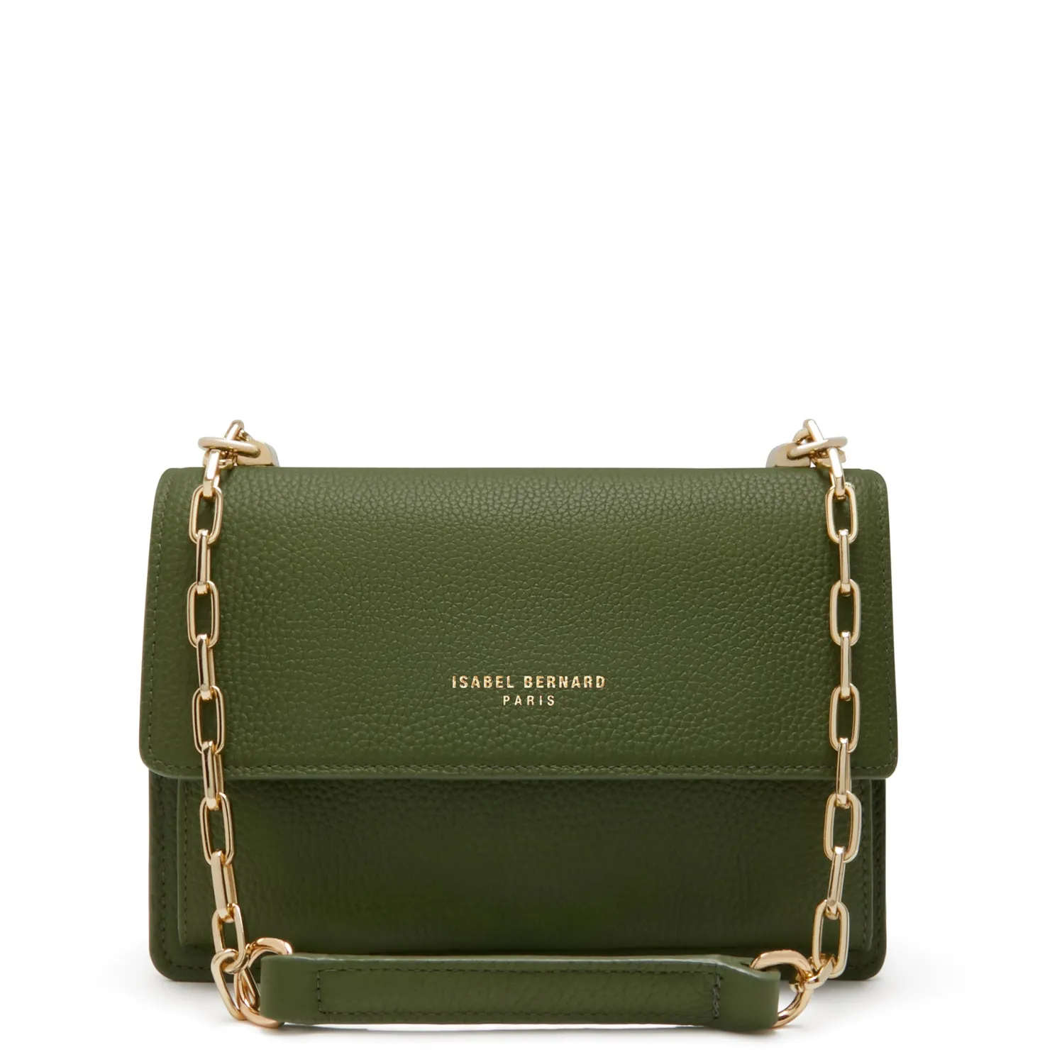 Femme Forte Valerie groene leren schoudertas van kalfsleer