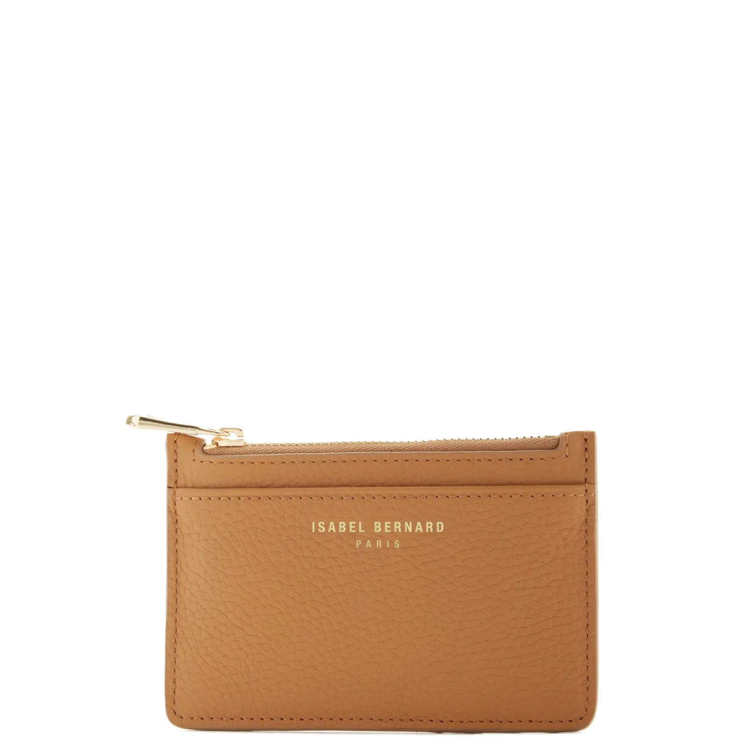 Honoré Aveline camel leren pasjeshouder van kalfsleer