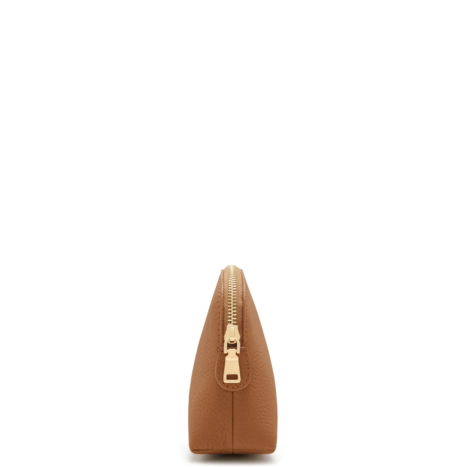 Honoré Babette camel leren toilettas van kalfsleer