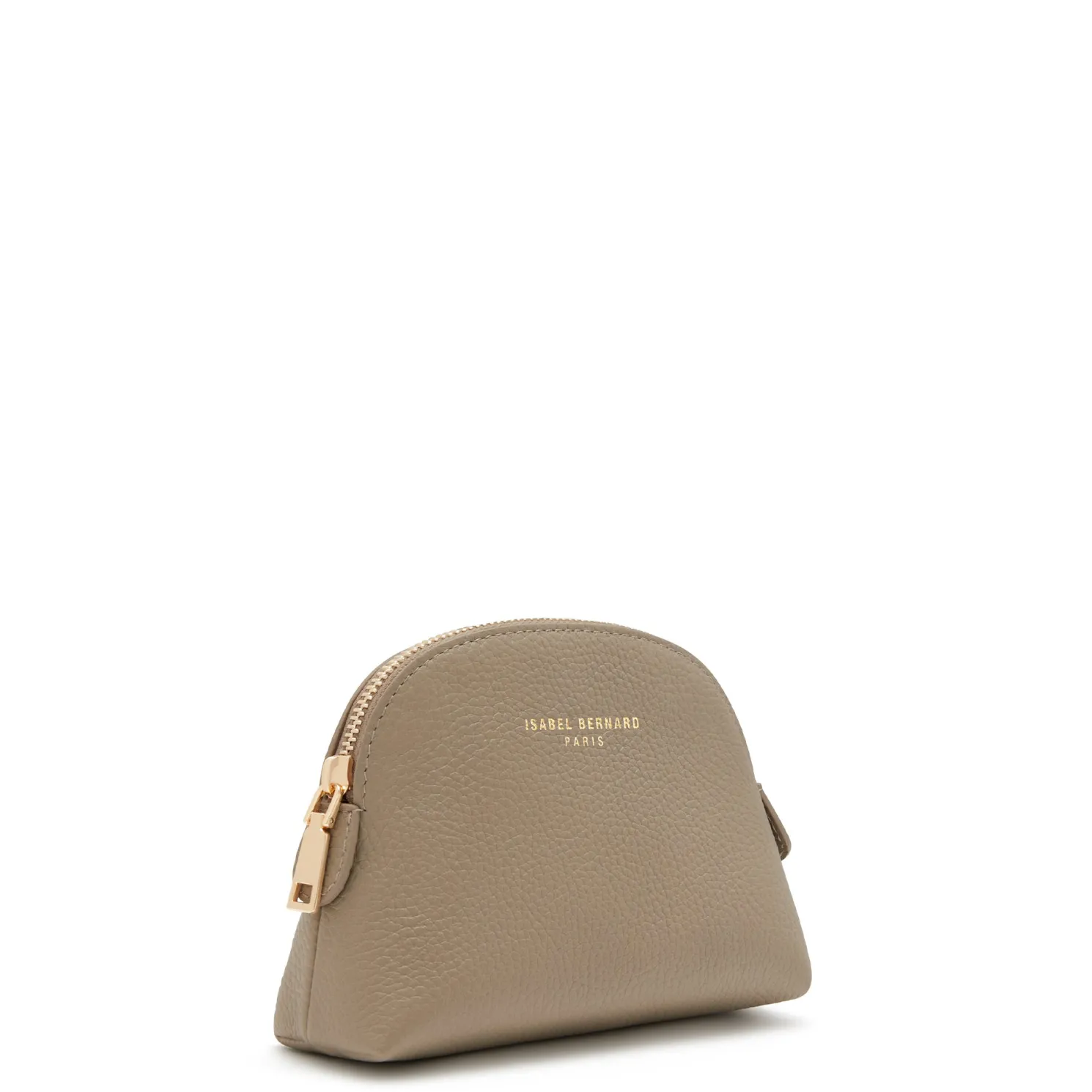 Honoré Babette taupe leren toilettas van kalfsleer