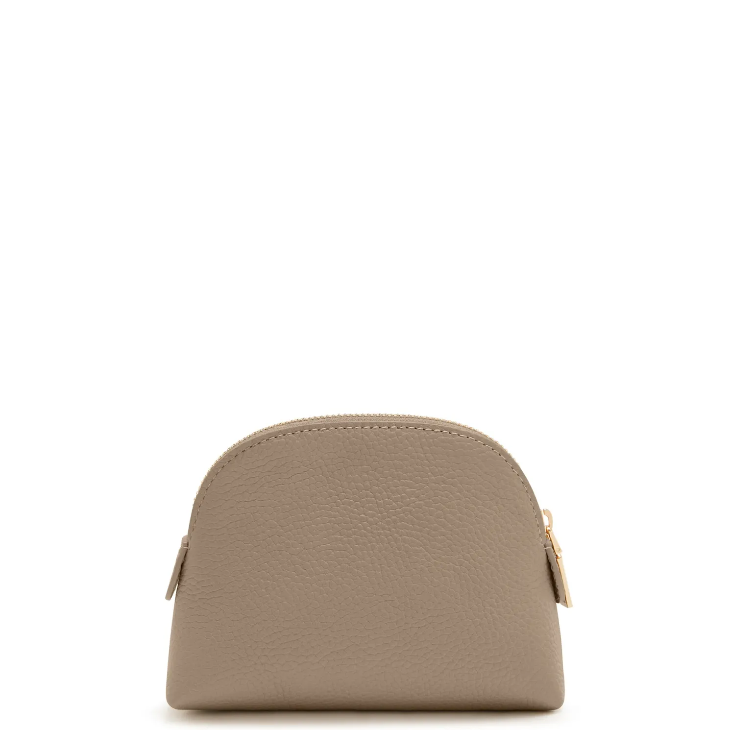 Honoré Babette taupe leren toilettas van kalfsleer