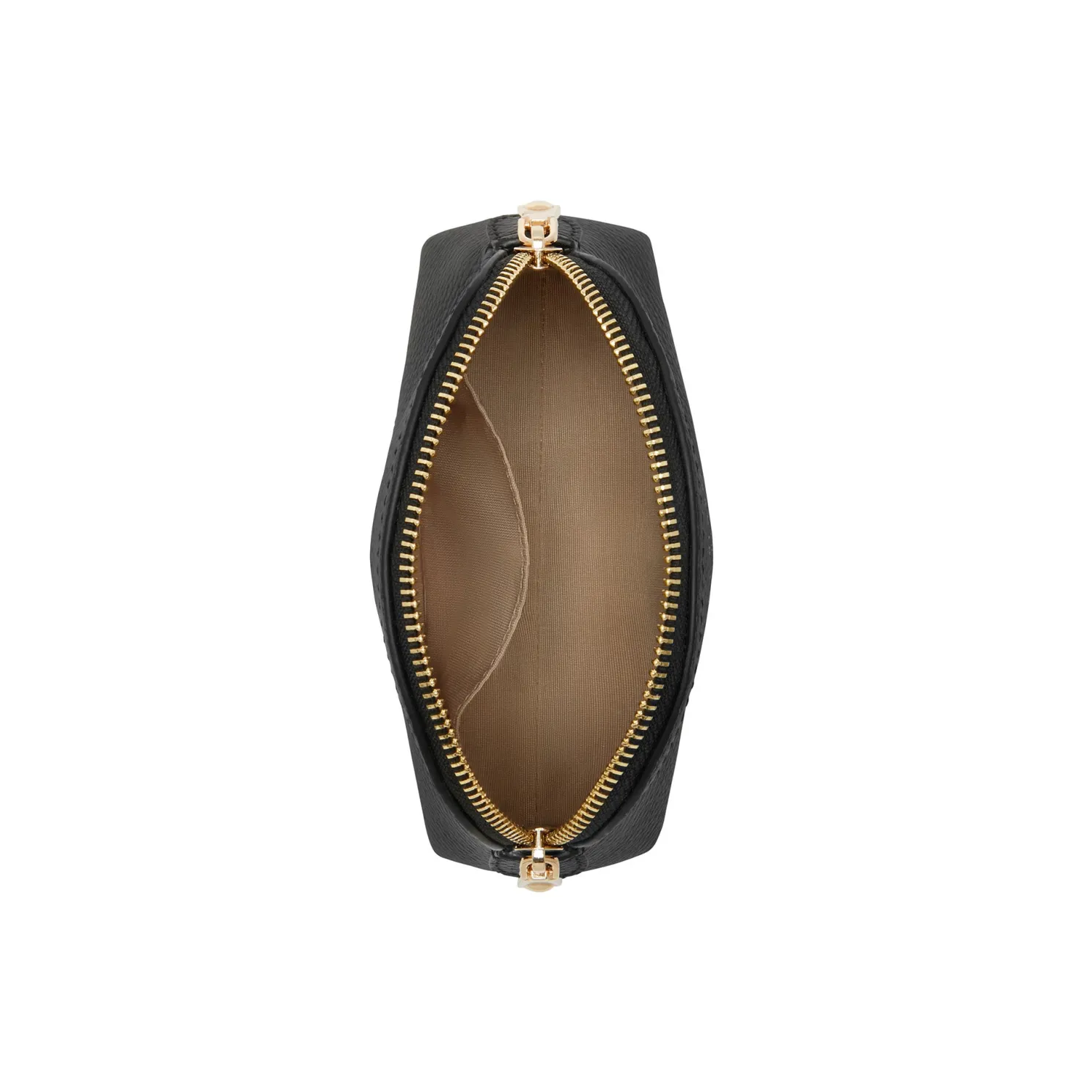 Honoré Babette zwarte leren toilettas van kalfsleer