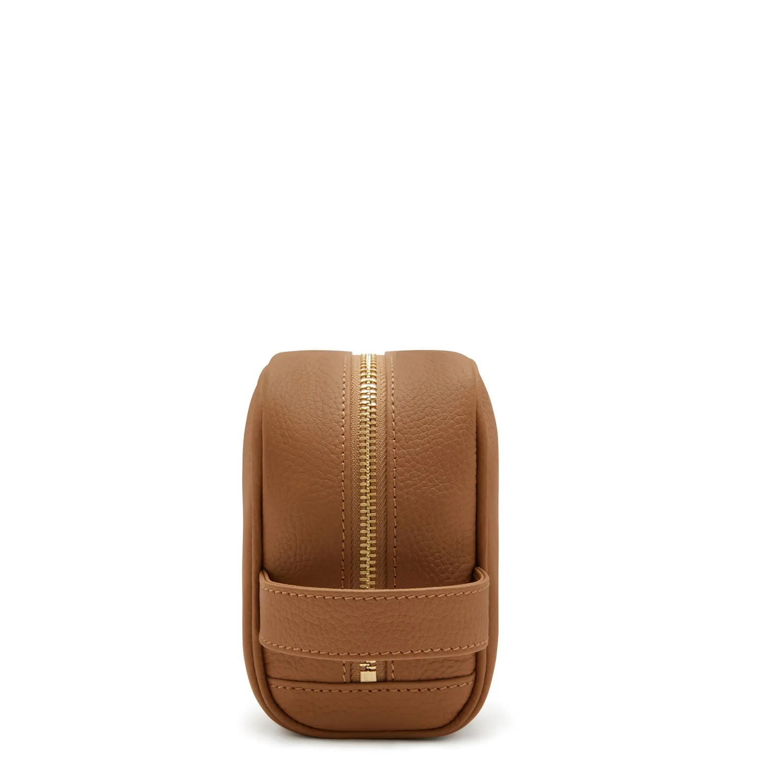 Honoré Blaize camel leren toilettas van kalfsleer