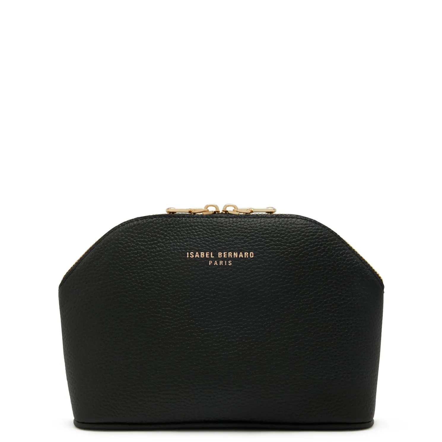 Honoré Brunelle zwarte leren toilettas van kalfsleer