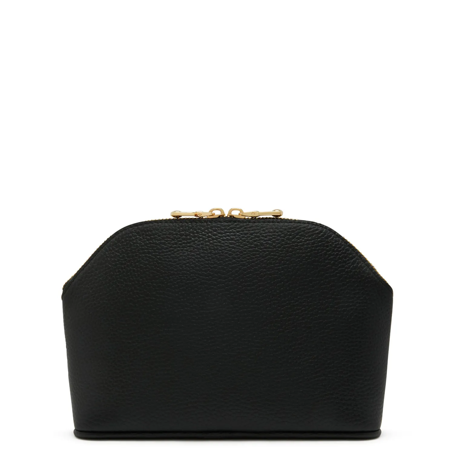 Honoré Brunelle zwarte leren toilettas van kalfsleer