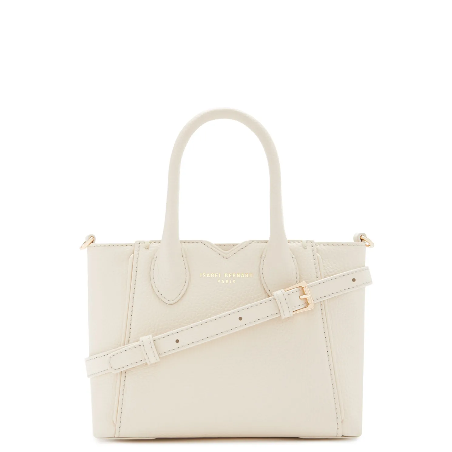 Honoré Cloe Mini crème leren handtas van kalfsleer