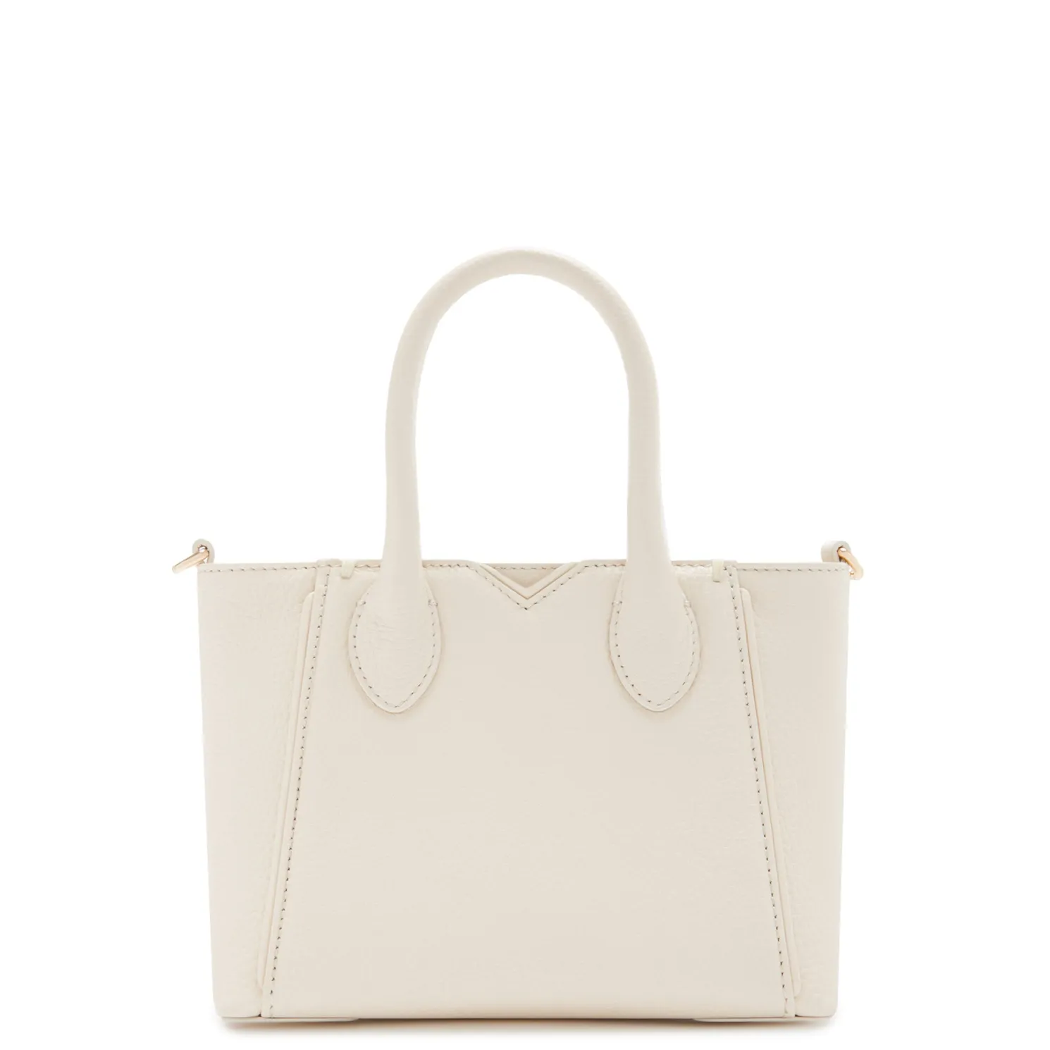 Honoré Cloe Mini crème leren handtas van kalfsleer