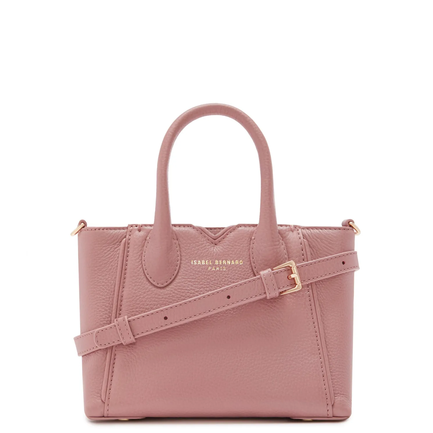 Honoré Cloe Mini roze leren handtas van kalfsleer