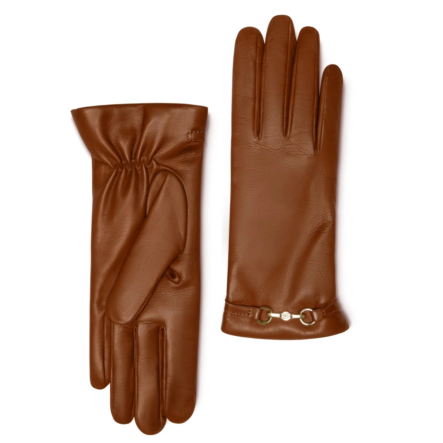 Honoré Eleanor cognac leren handschoenen van geitenleer