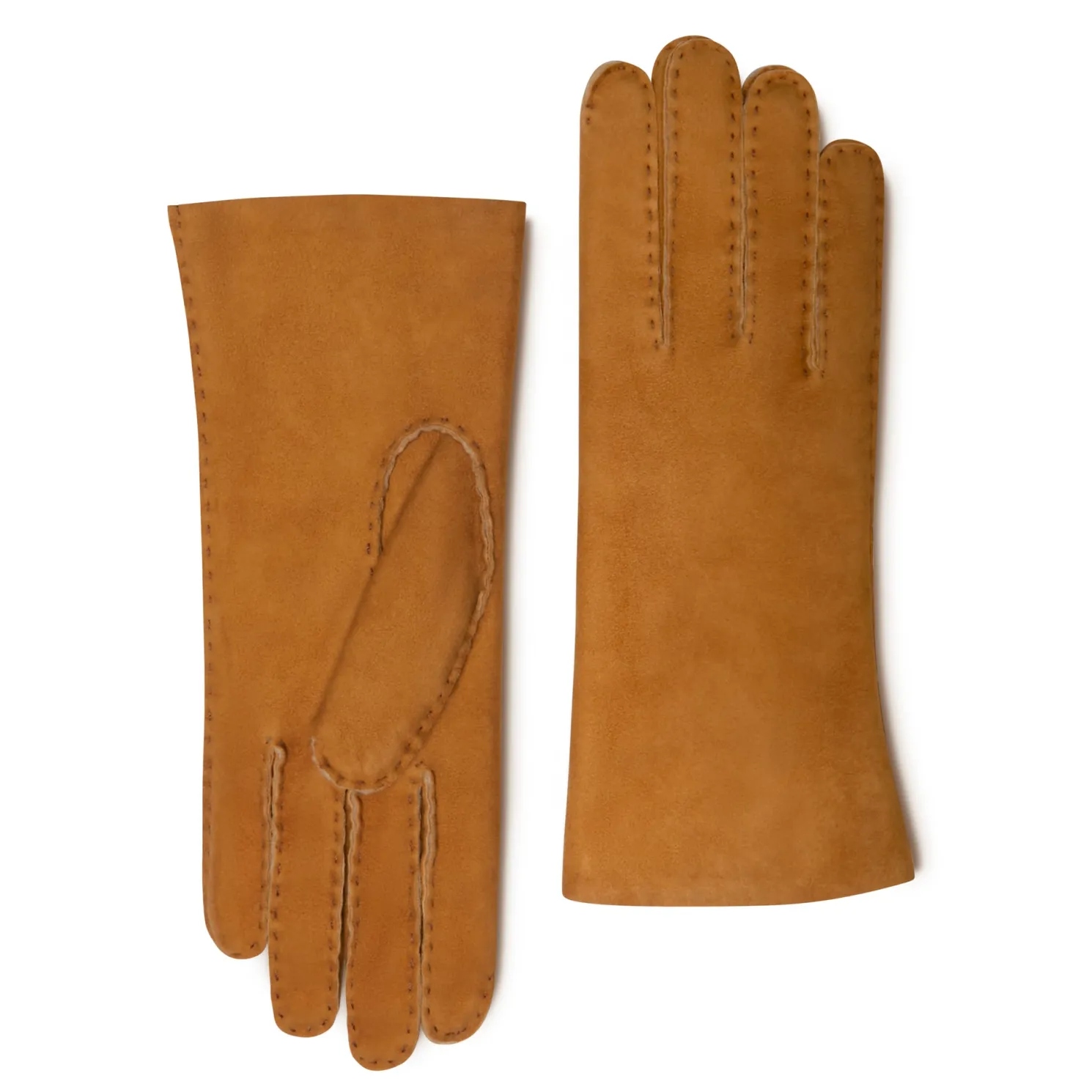 Honoré Eleanor cognac leren handschoenen van geitenleer