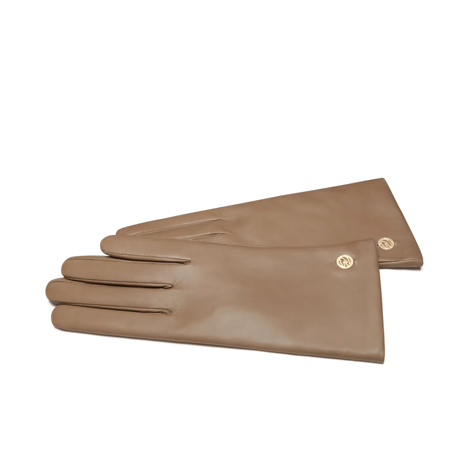 Honoré Eleanor taupe leren handschoenen van geitenleer