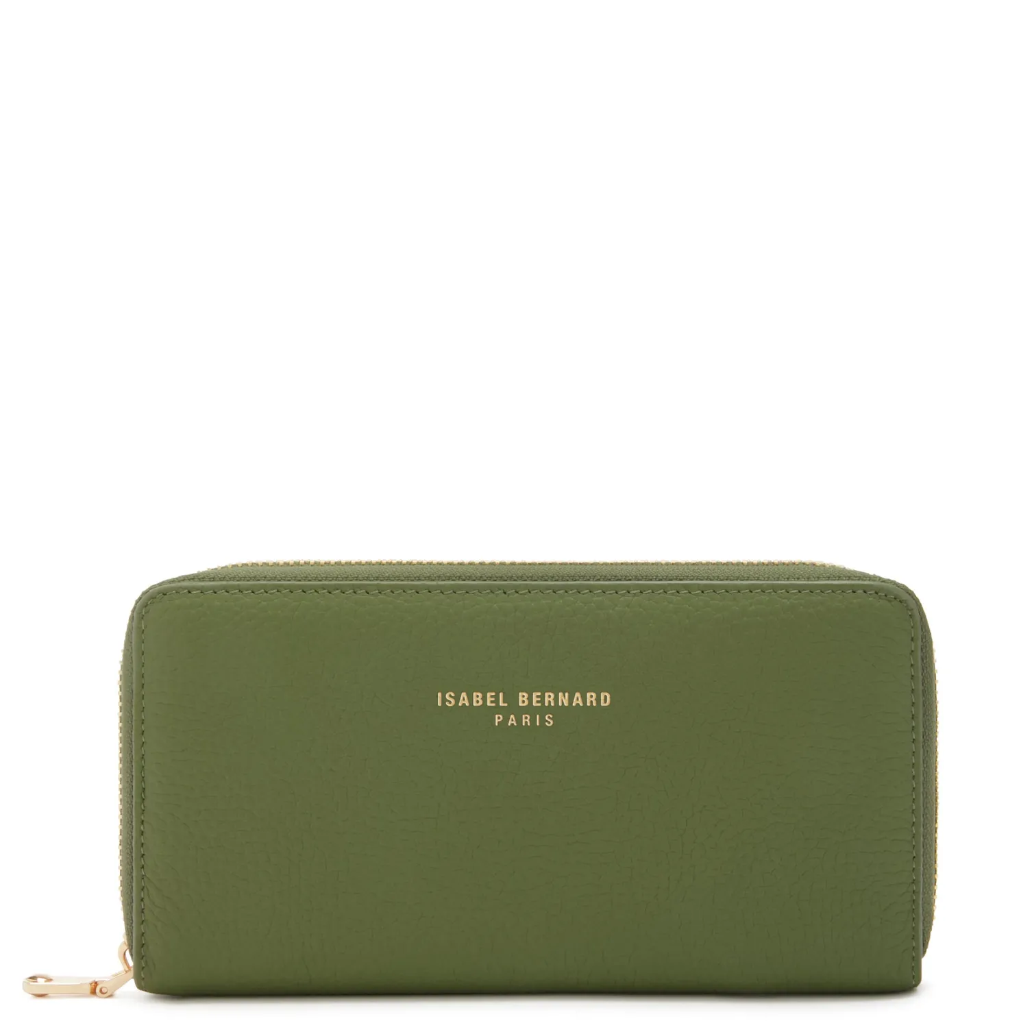 Honoré Léa groene leren ritsportemonnee van kalfsleer