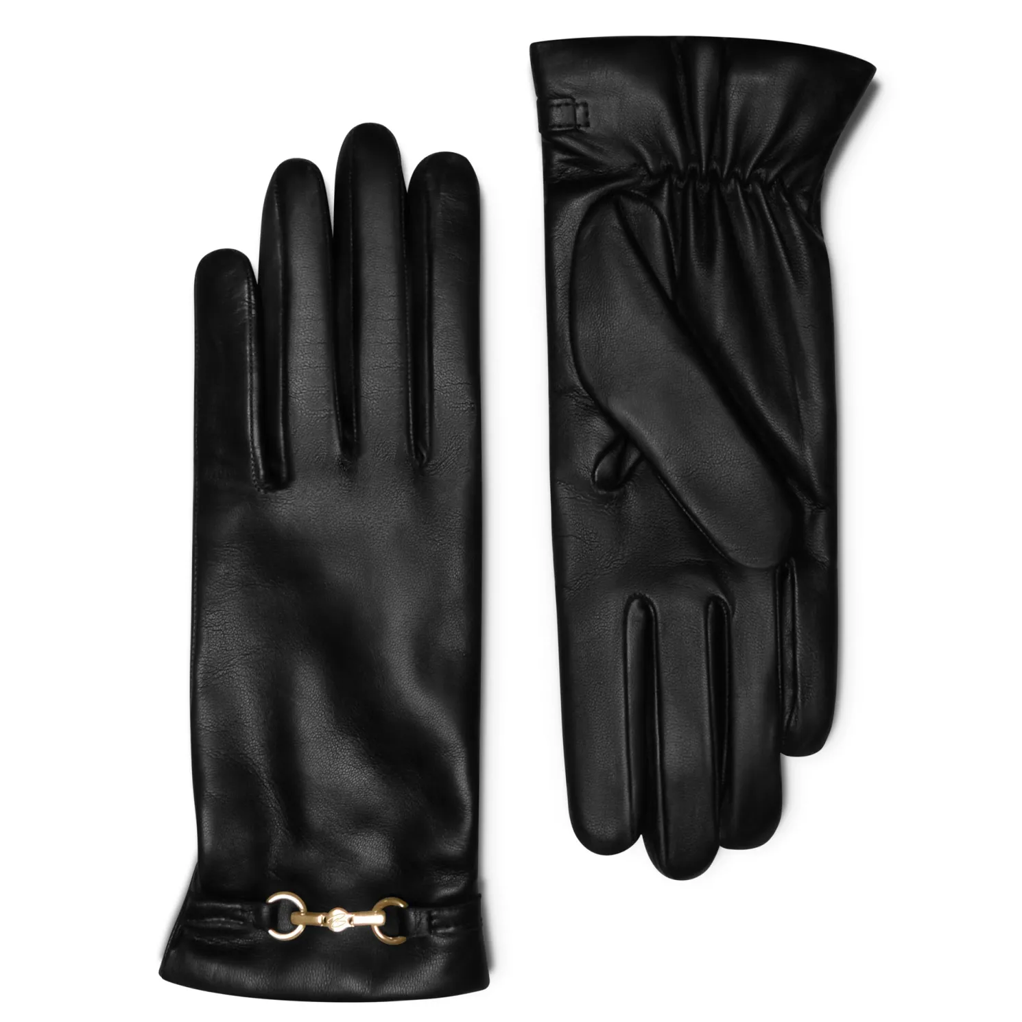 Honoré Marcelia zwarte leren handschoenen van geitenleer