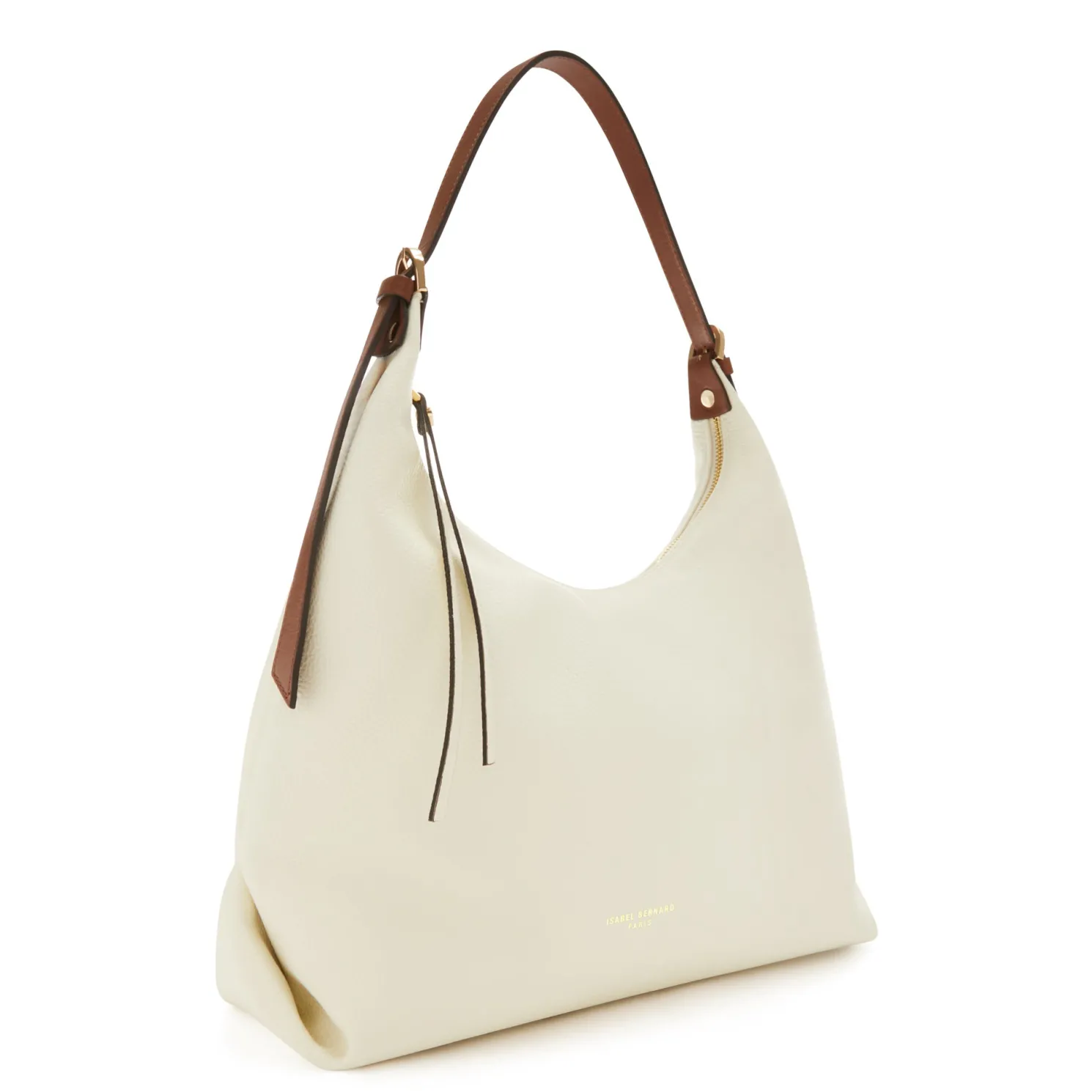 Honoré Muriel crème leren schoudertas van kalfsleer