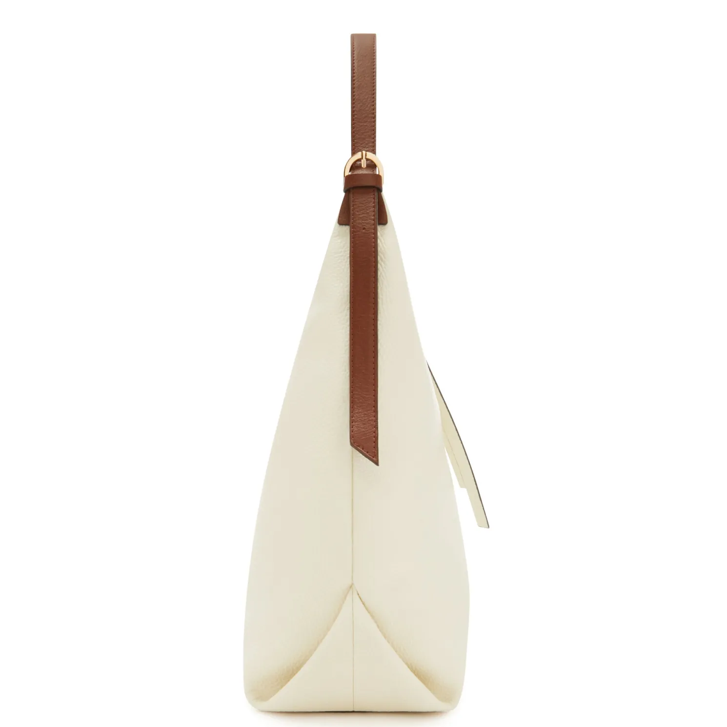 Honoré Muriel crème leren schoudertas van kalfsleer