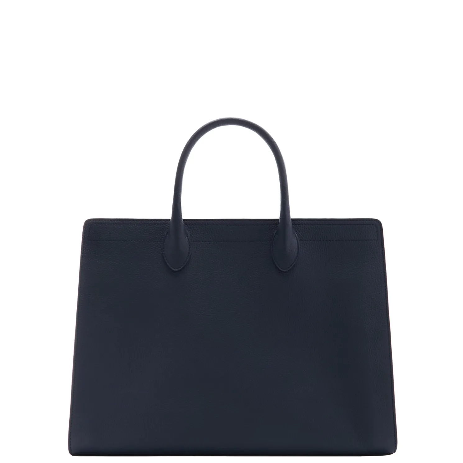 Honoré Nadine blauwe leren handtas van kalfsleer met laptopvak