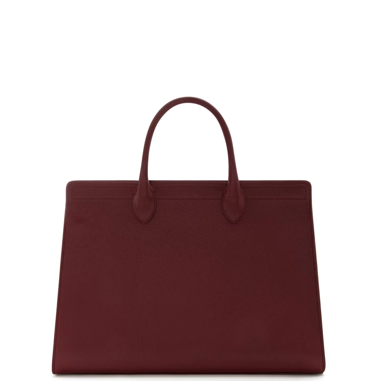 Honoré Nadine bordeaux leren handtas van kalfsleer met laptopvak