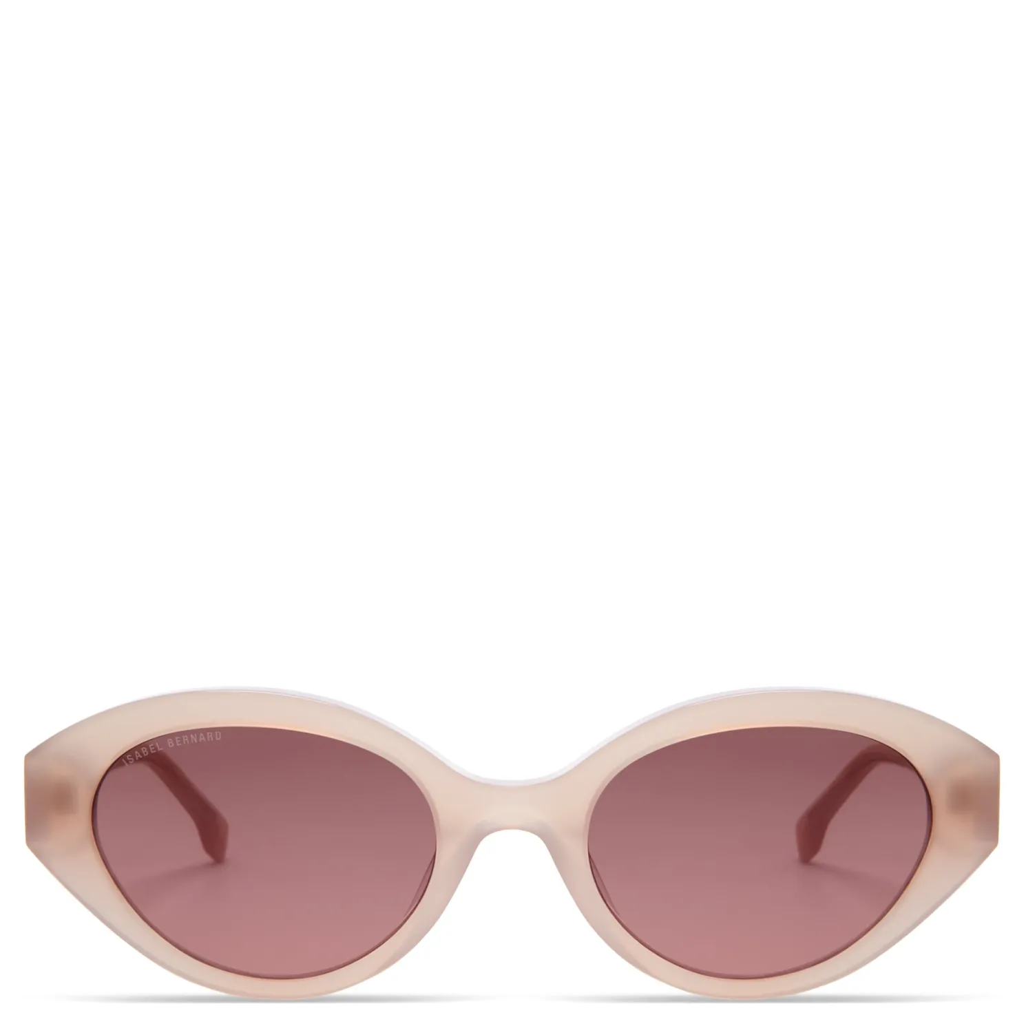 La Villette Rosaire zacht roze ovale zonnebril met roze glazen