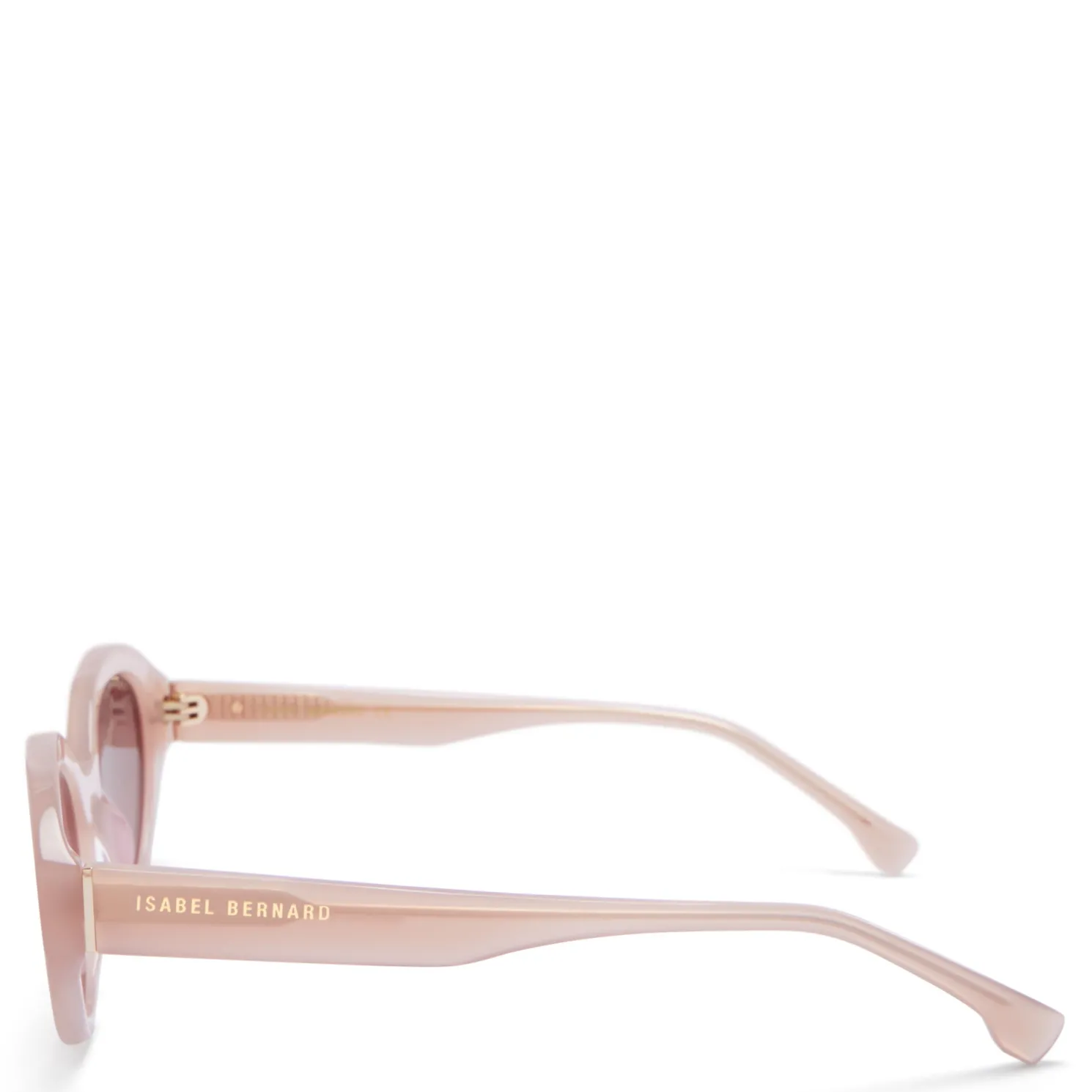 La Villette Rosaire zacht roze ovale zonnebril met roze glazen