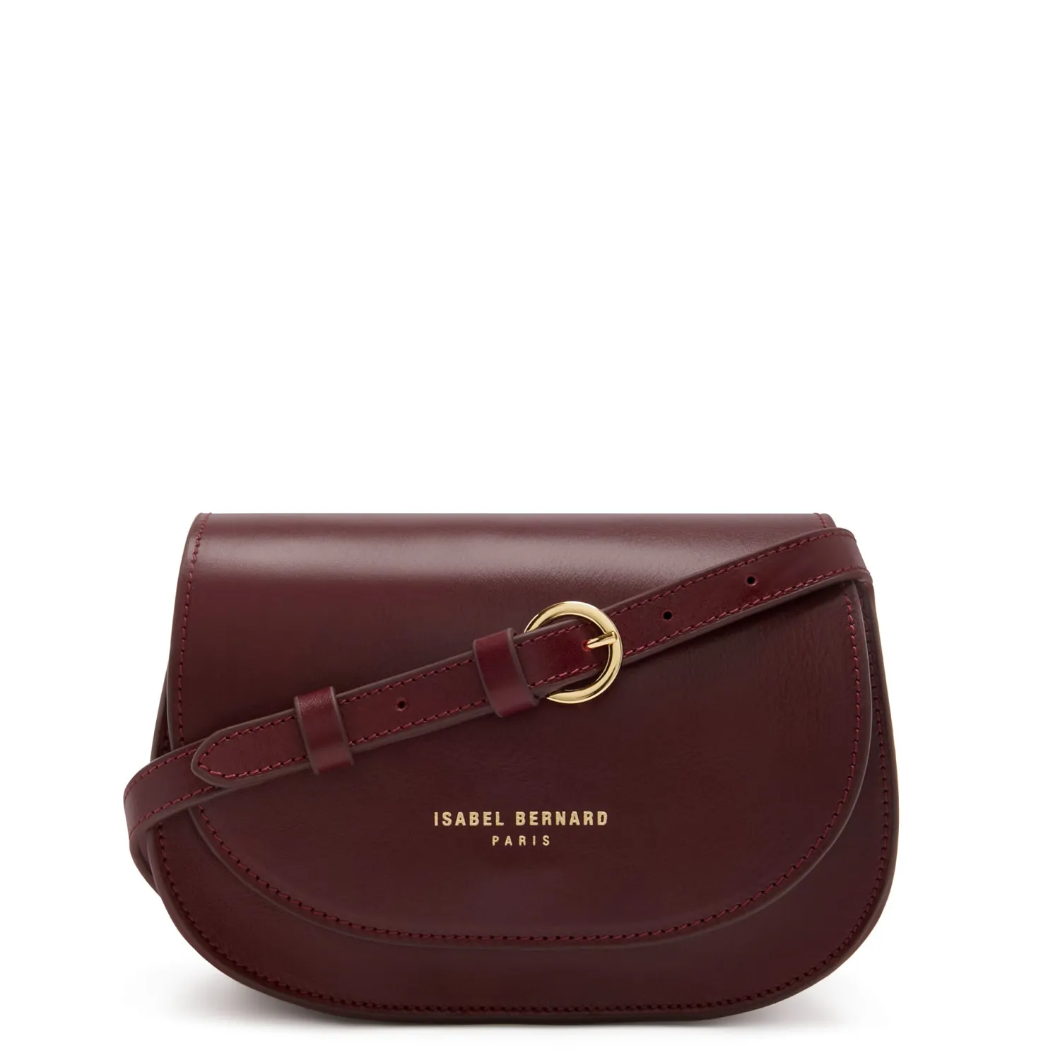 Montmartre Manon bordeaux rode leren crossbody tas van natuurleer