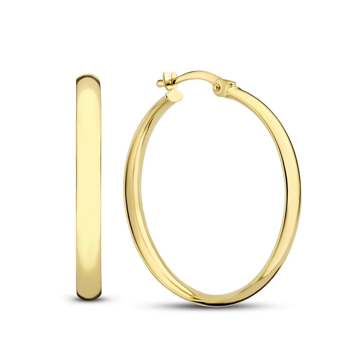 Rivoli Estrella 14 karaat gouden creolen (25 mm)