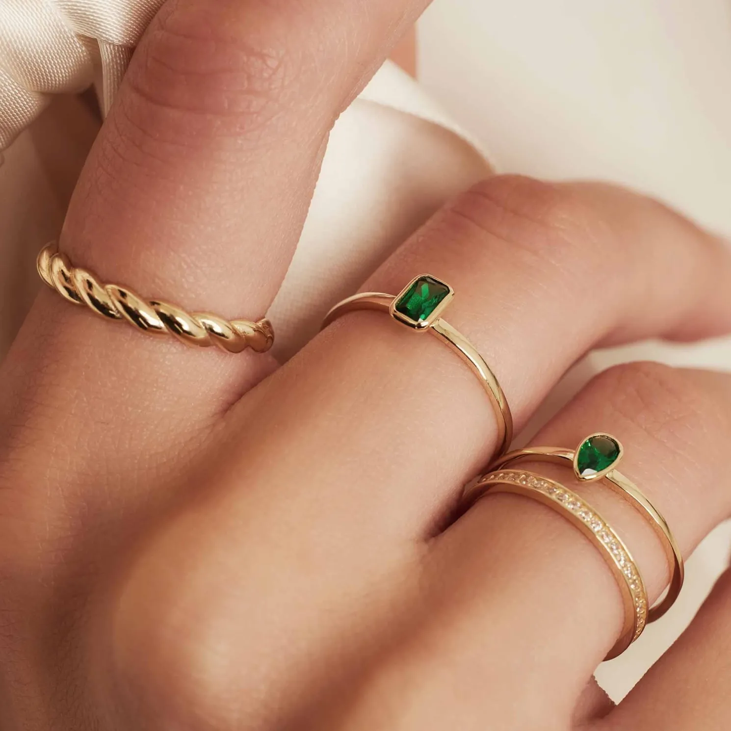 Rivoli Laurance 14 karaat gouden ring