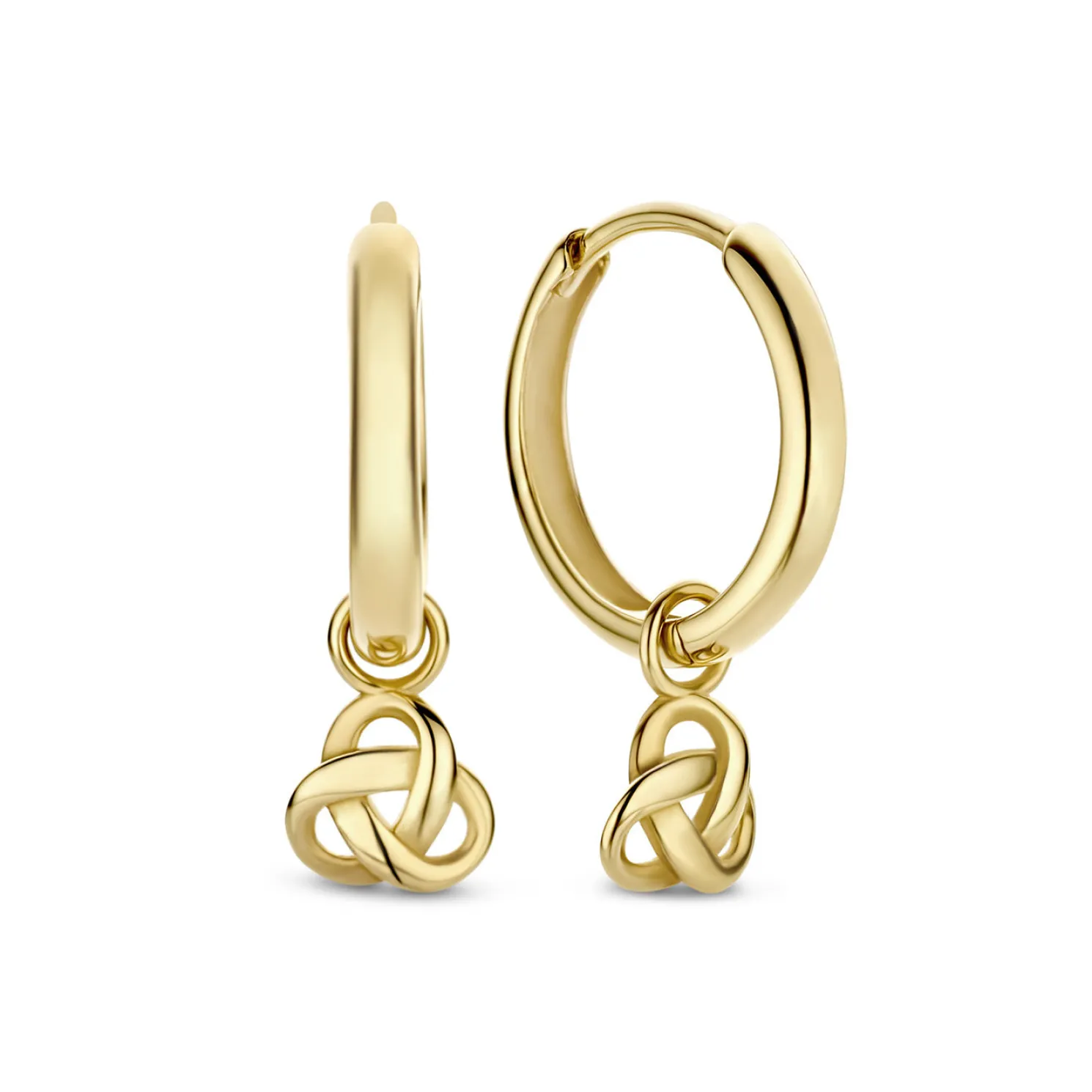 Rivoli Méline 14 karaat gouden creolen met knoopje