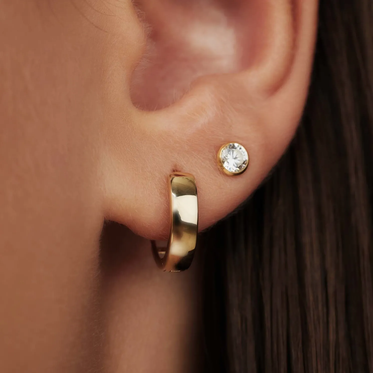 Rivoli Morgane 14 karaat gouden creolen