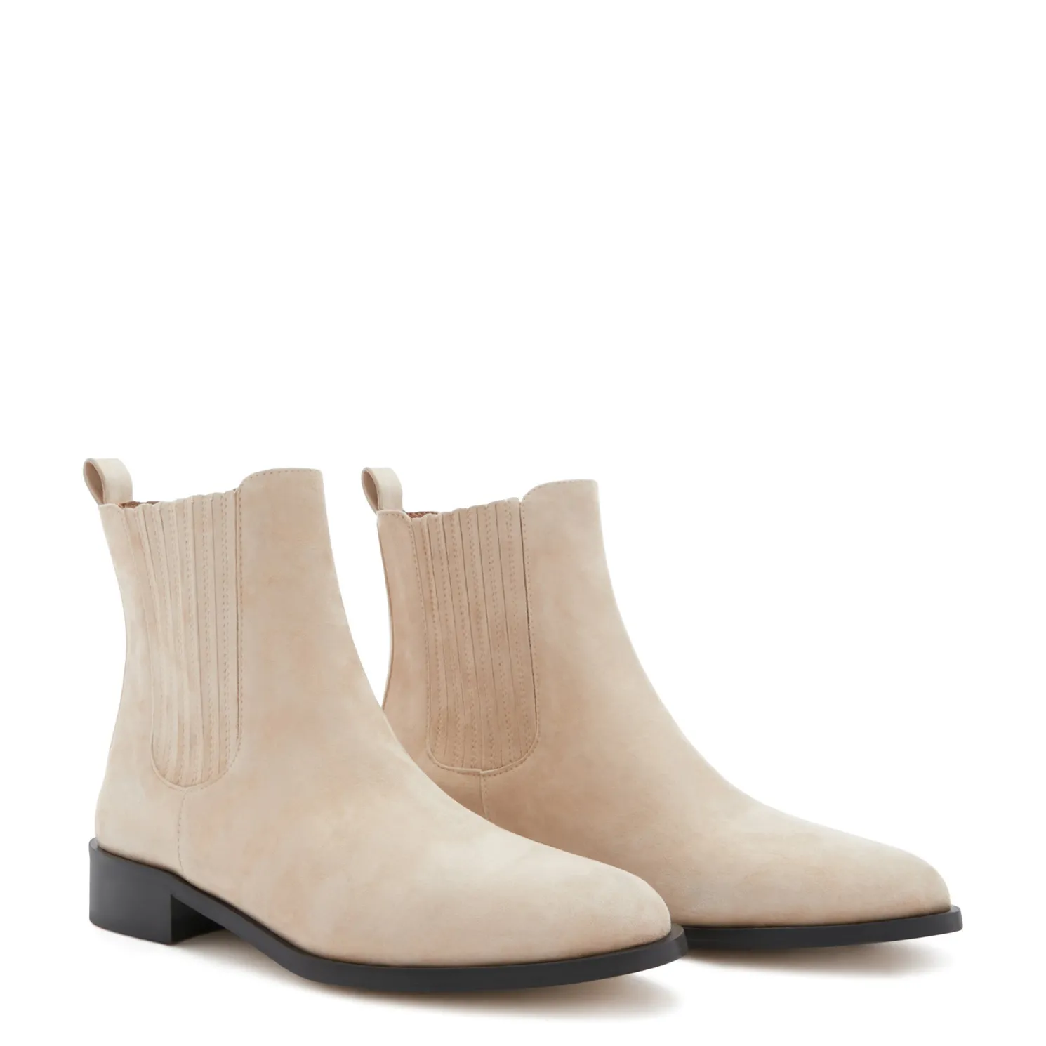 Vendôme Chey beige suède chelsea boots