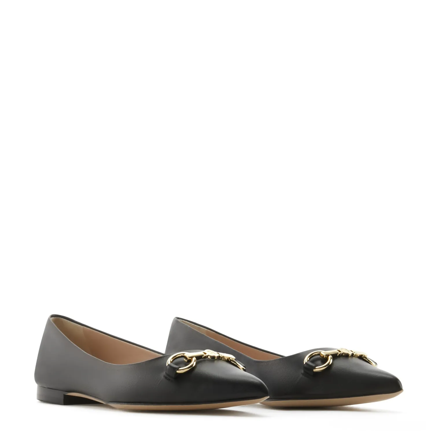 Vendôme Elita zwarte leren ballerina's van kalfsleer