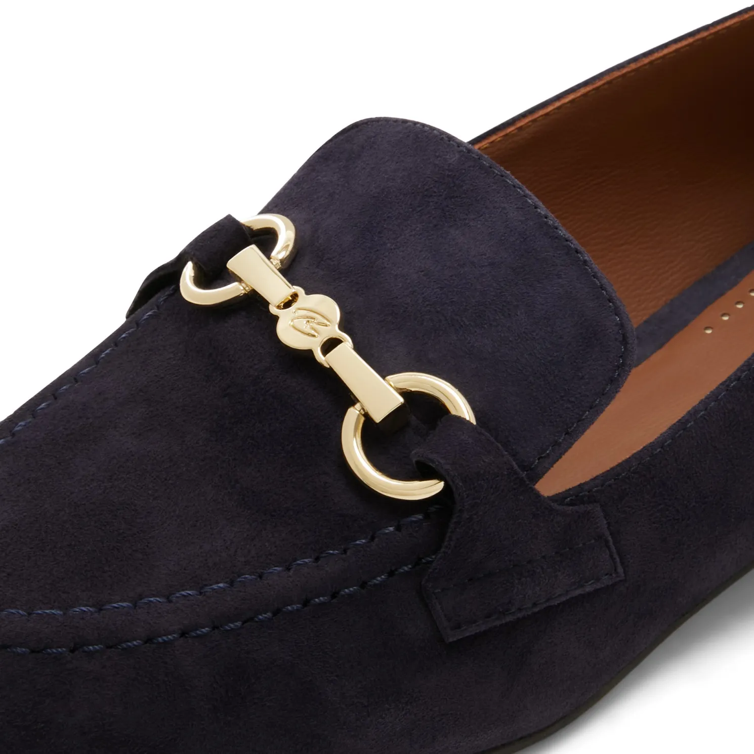 Vendôme Fleur blue suede loafers