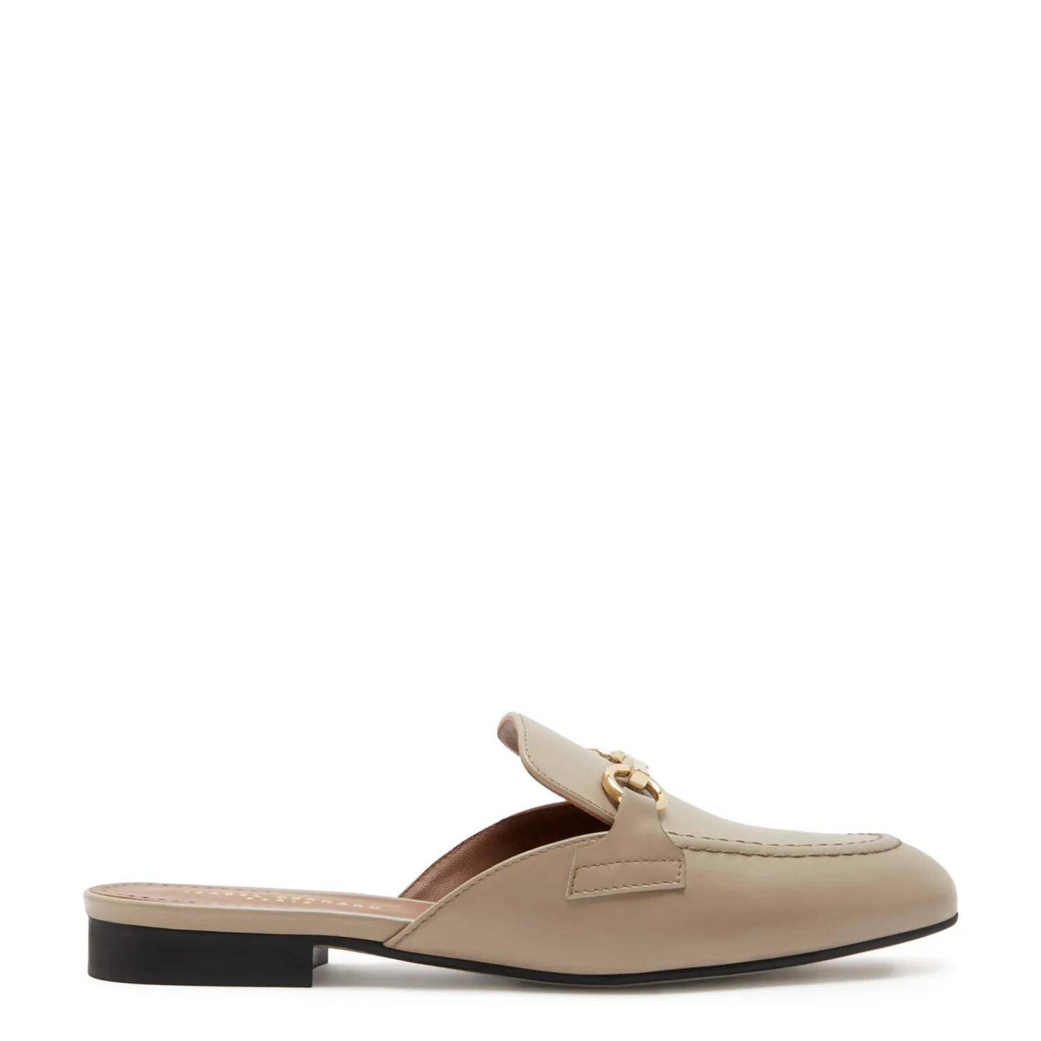 Vendôme Fleur taupe leren slipper loafers van kalfsleer
