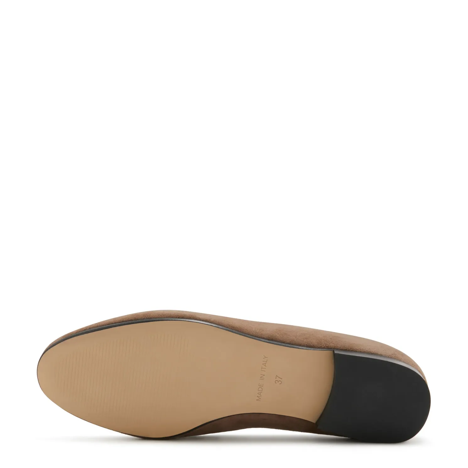 Vendôme Fleur taupe suède loafers