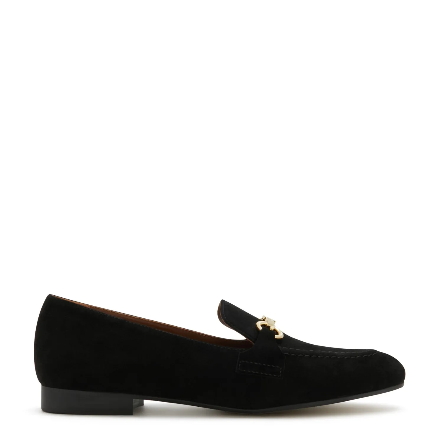Vendôme Fleur zwarte suède loafers