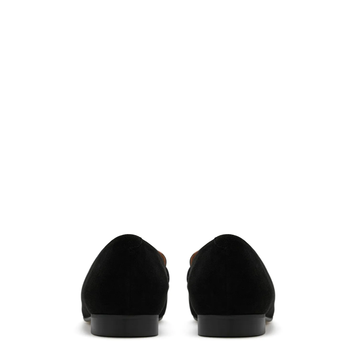 Vendôme Fleur zwarte suède loafers