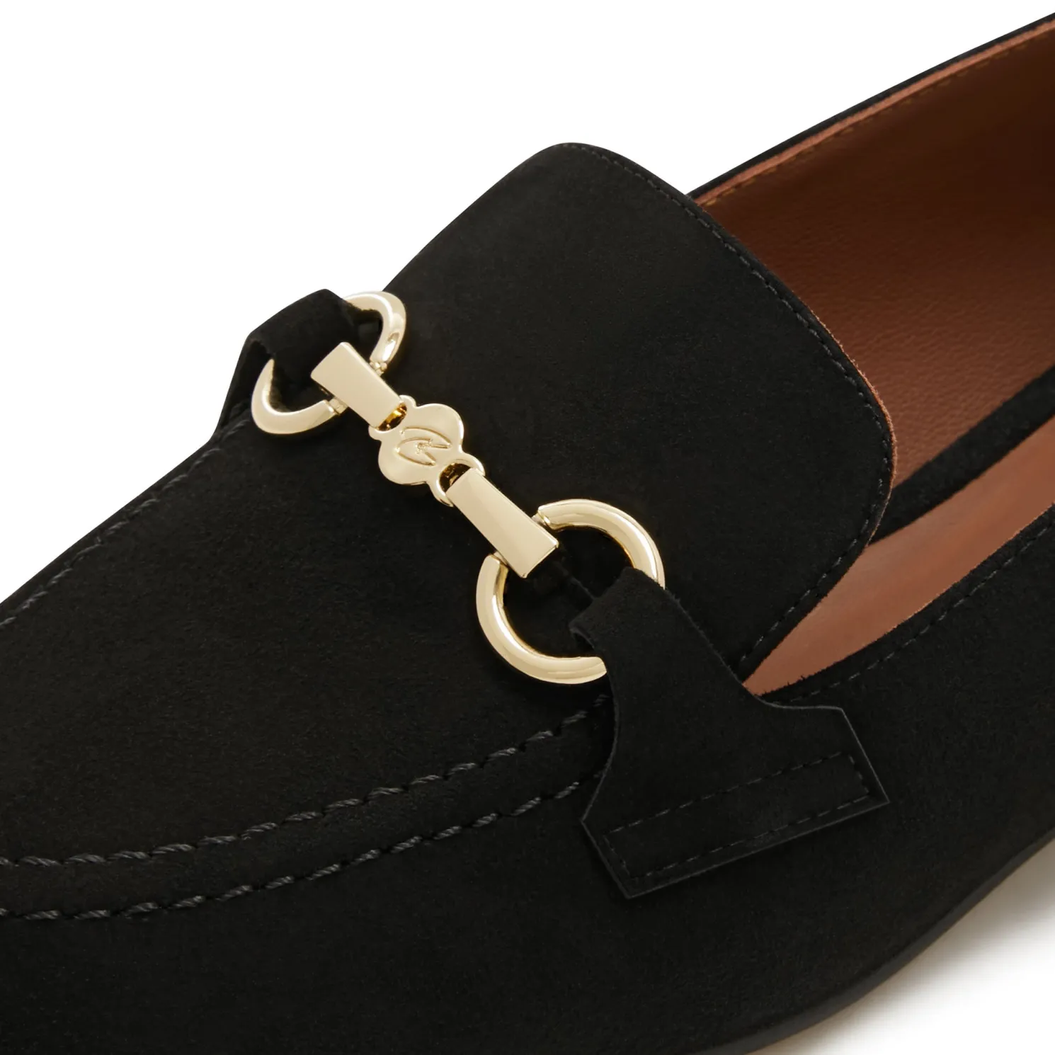Vendôme Fleur zwarte suède loafers