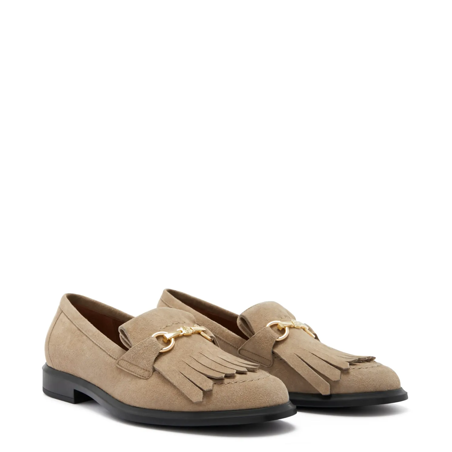 Vendôme Lave taupe suède loafers