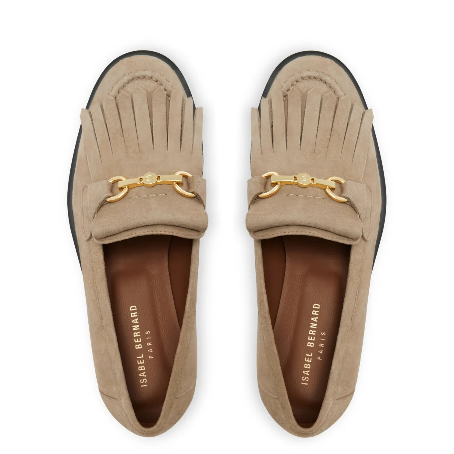 Vendôme Lave taupe suède loafers