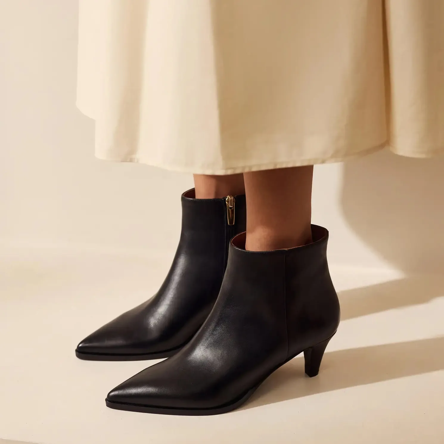 Vendôme Lola zwarte leren laarzen van kalfsleer