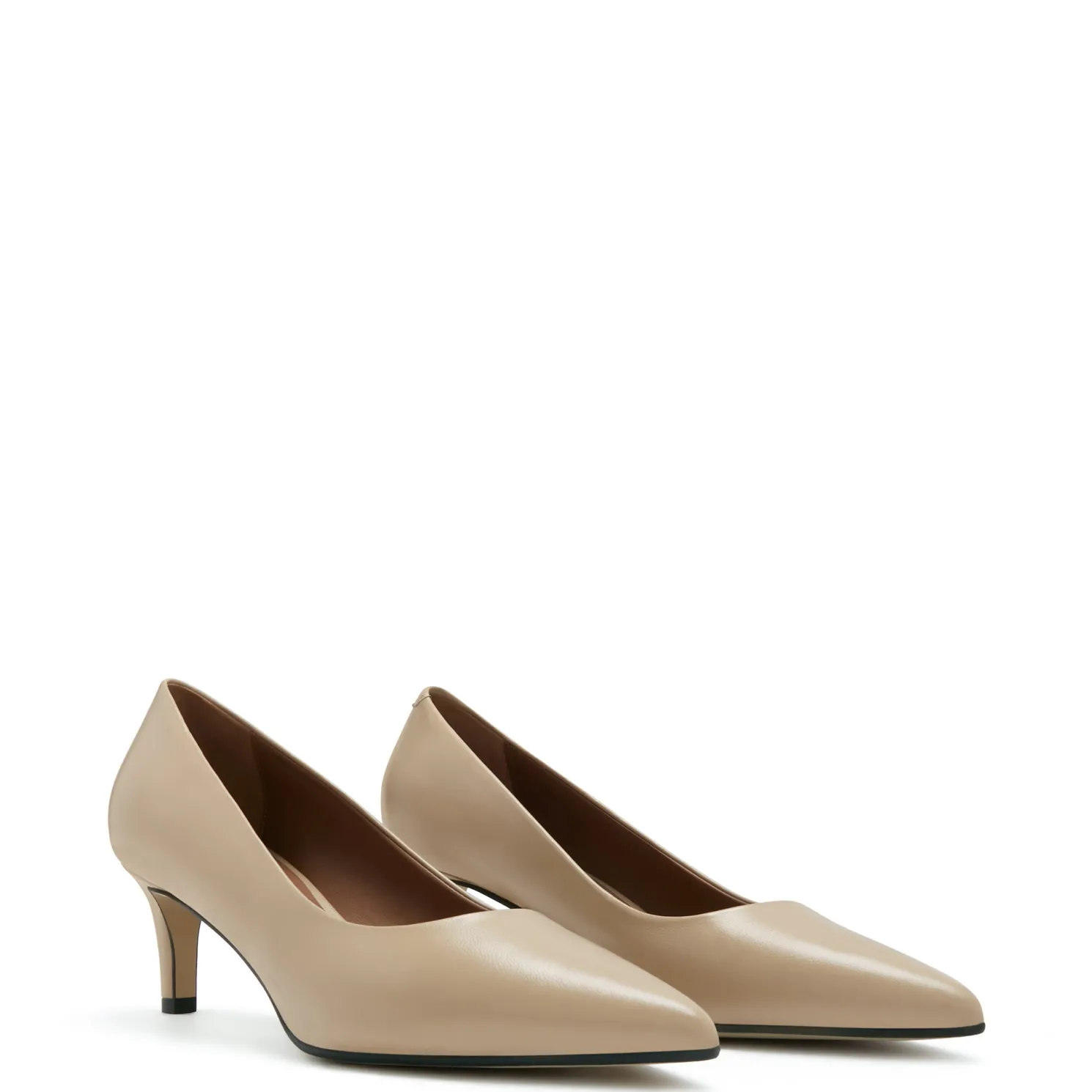 Vendôme Loraine beige leren pumps van kalfsleer
