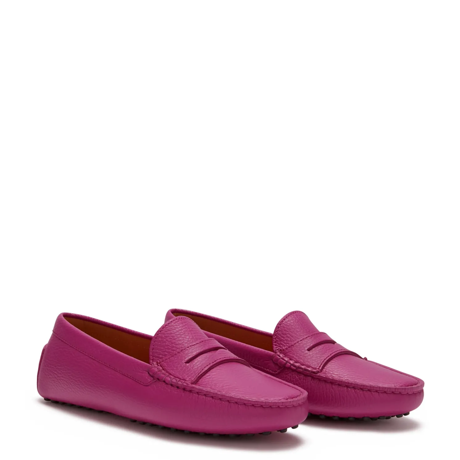 Vendôme Marie fuchsia leren mocassins van kalfsleer
