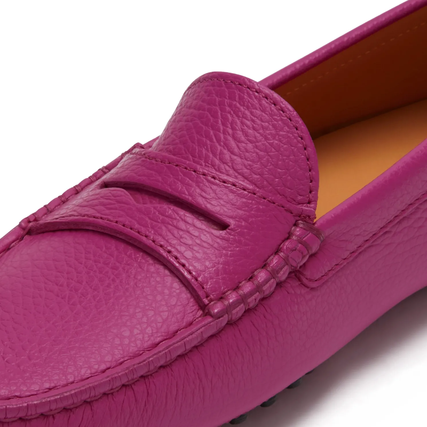 Vendôme Marie fuchsia leren mocassins van kalfsleer
